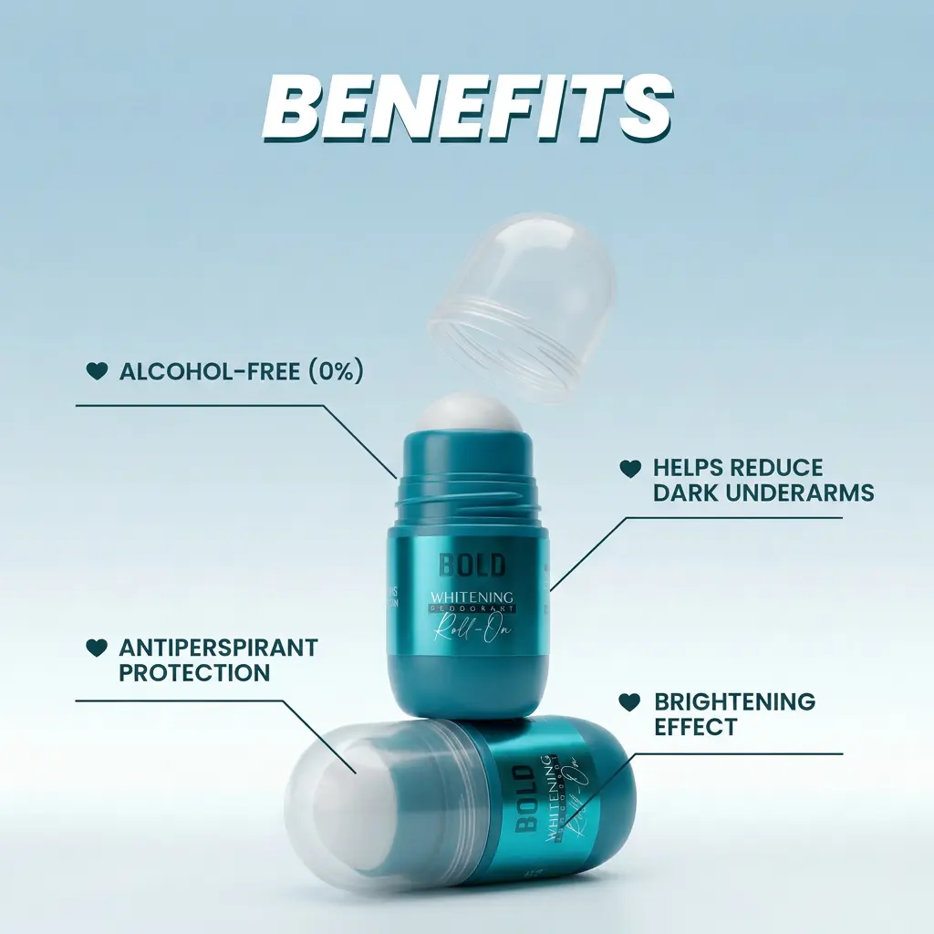 Bold Whitening Deodorant Roll-On OFFER 1+50% 50 ML - Image 3