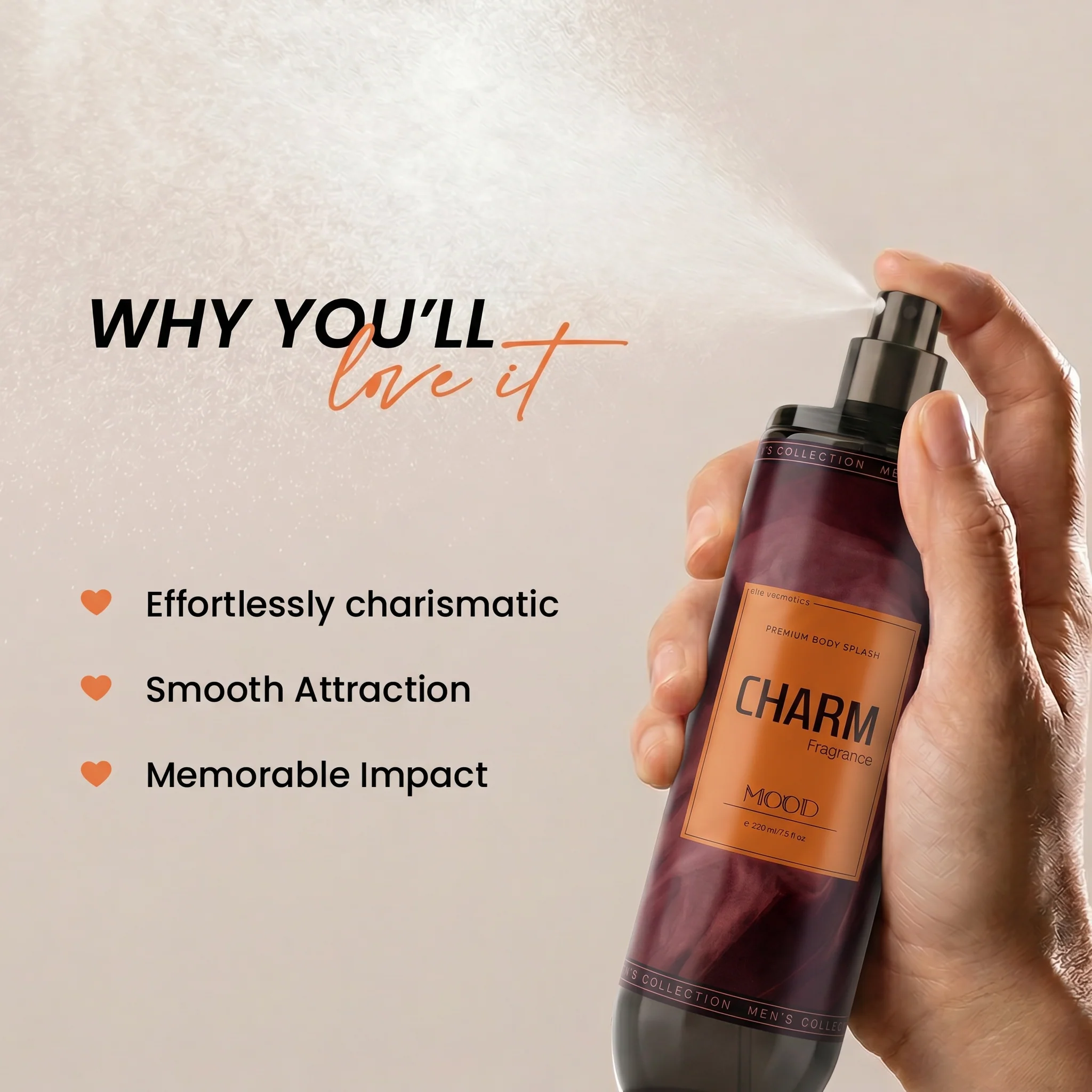 Charm Body Splash 220ML - Image 2