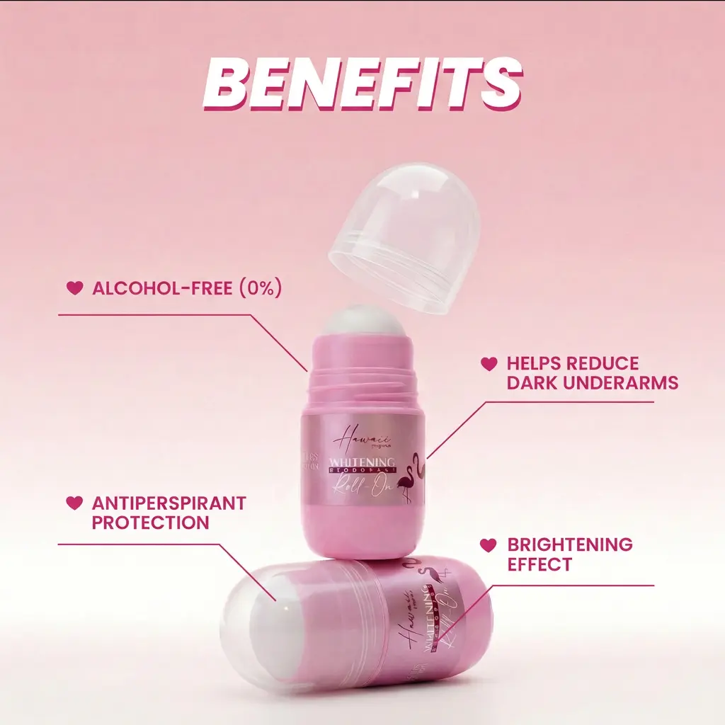 Hawaii Whitening Deodorant Roll-On OFFER 1+50% 50 ML - Image 3