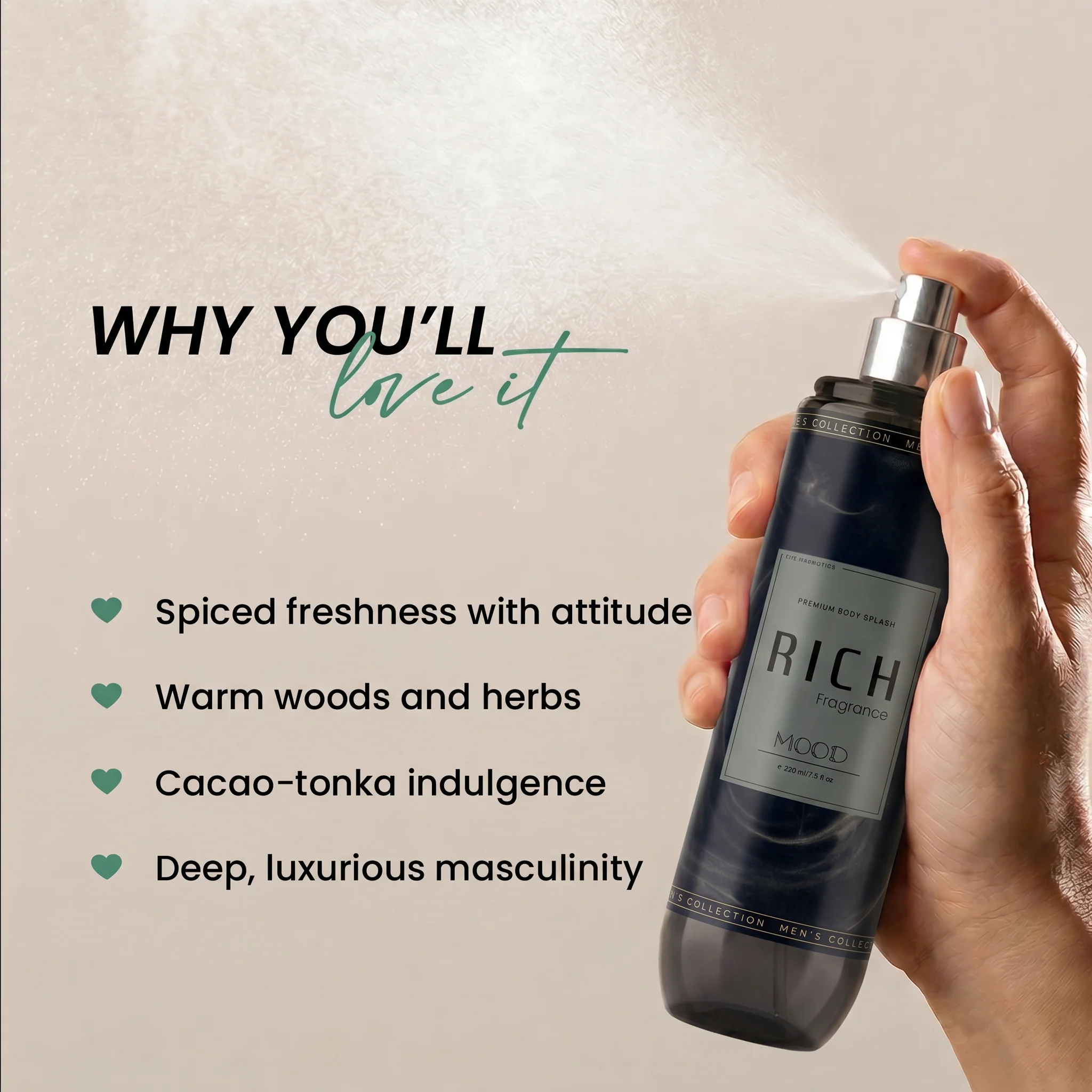 Rich Body Splash 220ML - Image 3