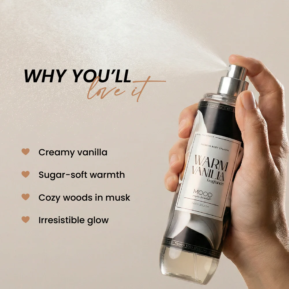 Warm Vanilla Body Splash 220ML - Image 3